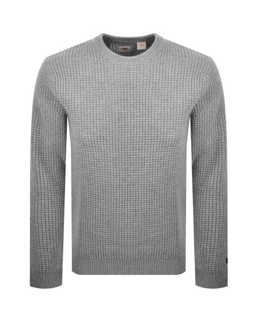 Levi's Gray Wool Blend Knit Jumper Heather for men