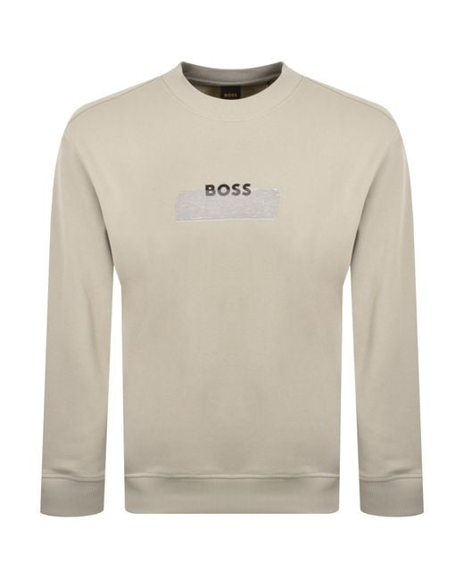 Boss Natural Boss We Logotape Sweatshirt for men