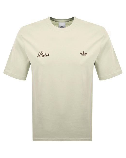 Adidas Originals Natural Paris Kc T Shirt for men