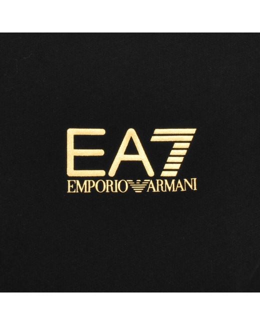 EA7 Black Emporio Armani Full Zip Hoodie for men