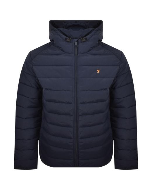 Farah Blue Farah Kennedy Padded Jacket Yale for men
