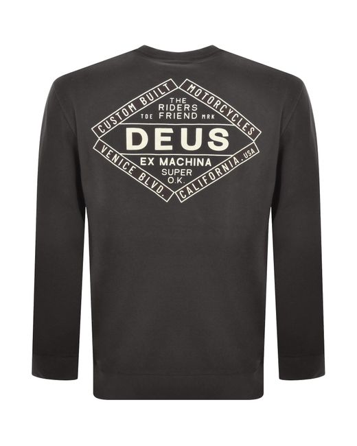 Deus Ex Machina Black Logo Sweatshirt for men