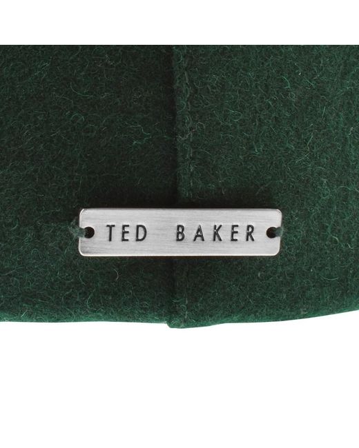 Ted Baker Green Arrone Flat Cap for men