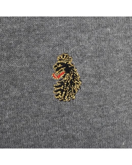 Luke 1977 Gray Sydney 1000 Quarter Zip Sweatshirt for men