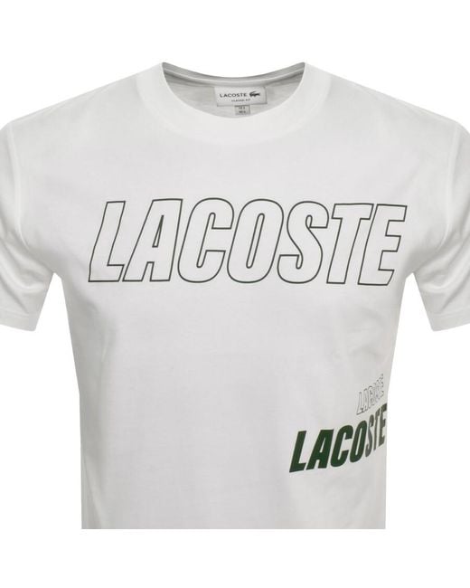 Lacoste White Logo T Shirt for men