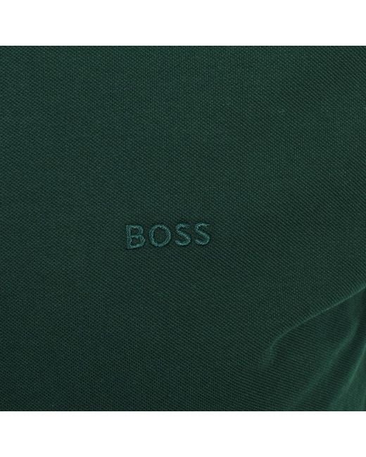 BOSS BUSINESS Green Boss Pallas Polo T Shirt for men