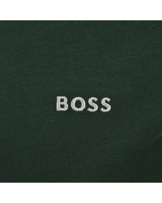 BOSS BUSINESS Green Boss Full Zip Sweatshirt Jacket Dark for men