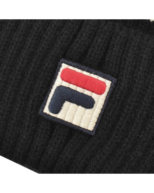 Fila Black Fila Renard Pom Beanie Hat for men