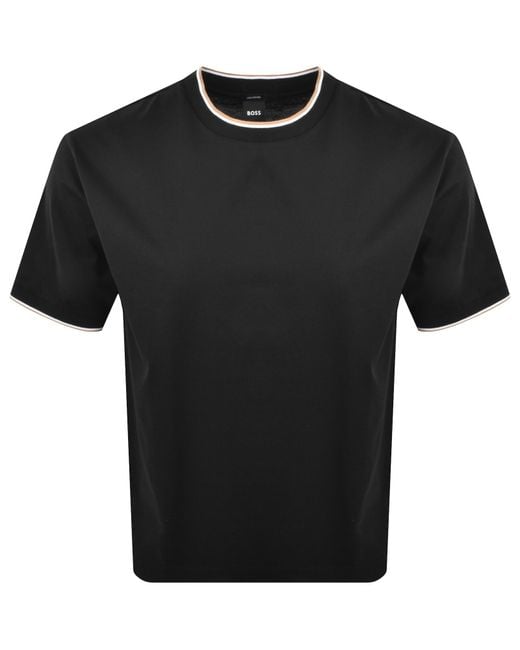 BOSS BUSINESS Black Boss H Tames 65 T Shirt T Shirt for men