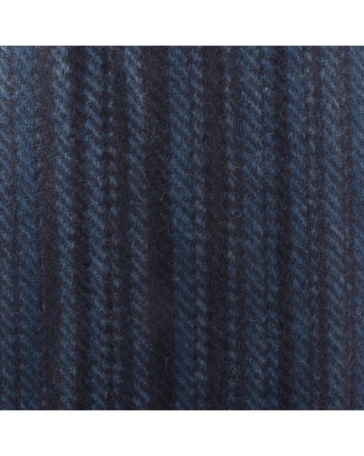 Paul Smith Blue Wool Flat Cap for men