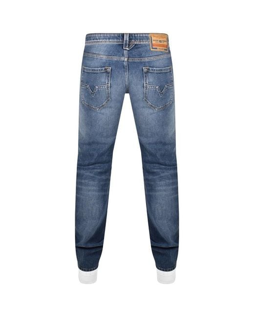 DIESEL Blue Larkee Mid Wash Regular Fit Jeans for men