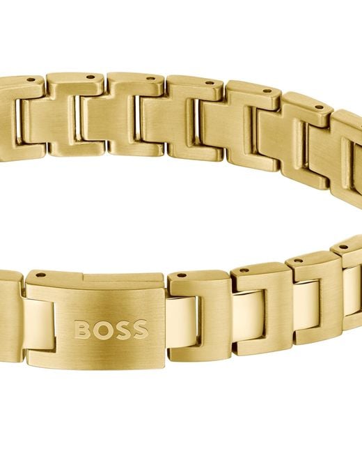 BOSS BUSINESS Metallic Boss Candor Link Bracelet for men