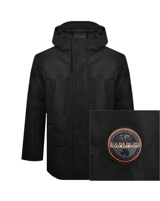 Napapijri Black Cornier Puffer Jacket for men