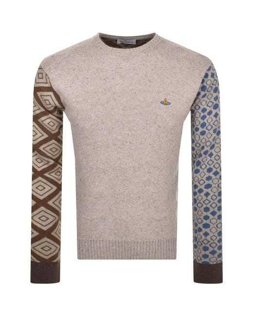 Vivienne Westwood Knitted Jumper in Gray for Men | Lyst