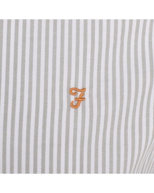 Farah Gray Farah Brewer Short Sleeve Shirt for men