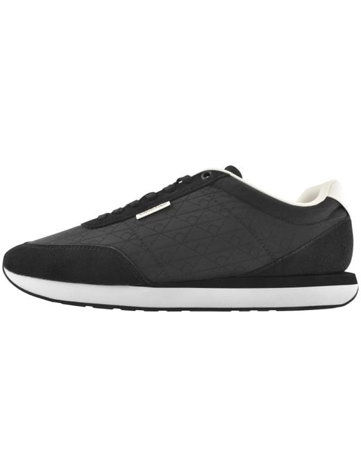 Calvin Klein Black Retro Runner Trainers for men
