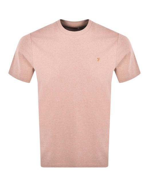 Farah Pink Danny T Shirt for men
