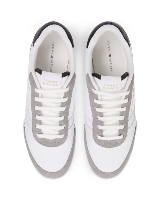 Tommy Hilfiger White Leather Trainers for men