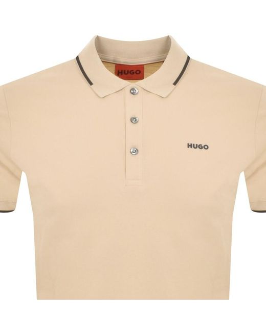 HUGO Natural Dinoso22 Polo T Shirt for men