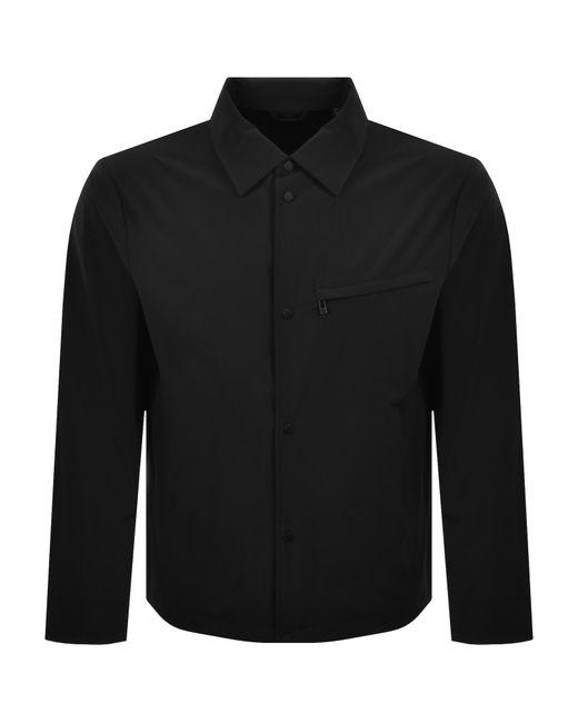 ARMANI EXCHANGE Black Nylon Overshirt for men