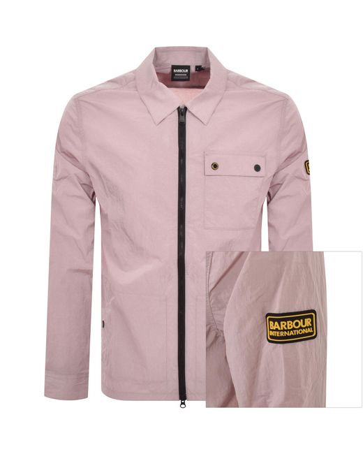 Barbour Pink Inlet Overshirt for men
