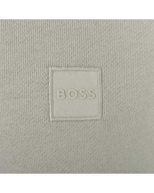 Boss Gray Boss Wetalk Pullover Hoodie Light for men
