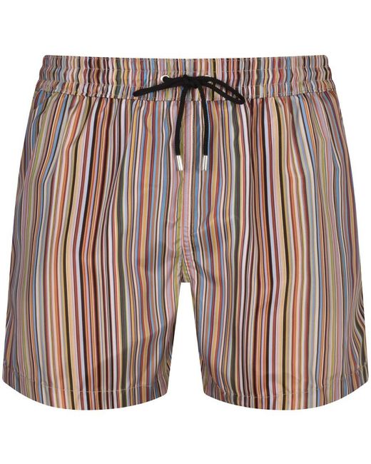 Paul Smith Blue Stripe Swim Shorts for men