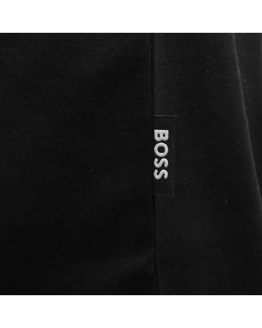 BOSS BUSINESS Black Boss H Phillipson 195 Polo T Shirt for men