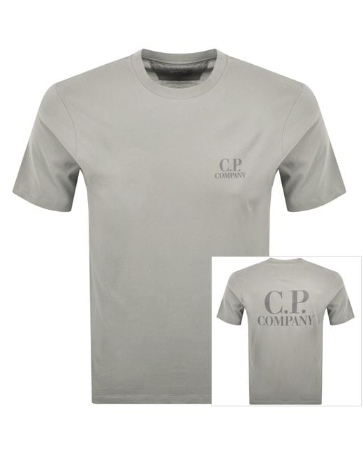 C P Company Gray Cp Company Comfort T Shirt Flint for men