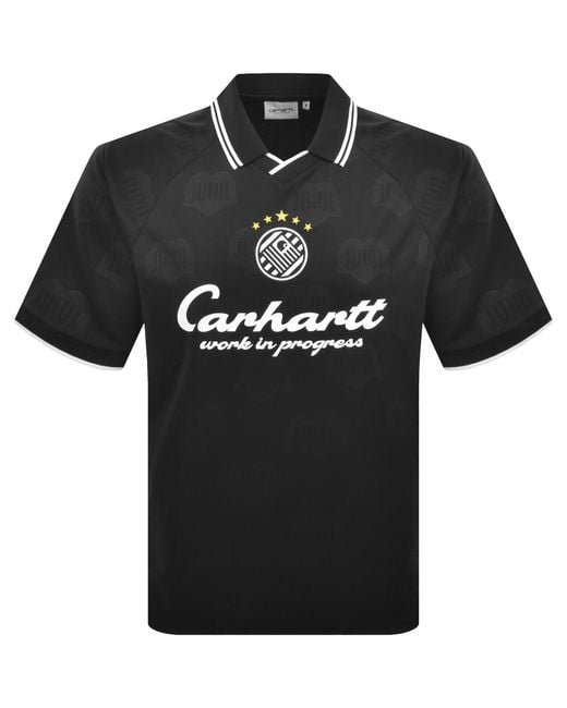 Carhartt Black Terrace Football T Shirt for men