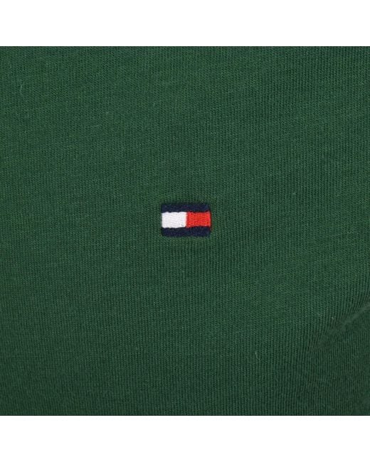 Tommy Hilfiger Green Essential Solid T Shirt for men