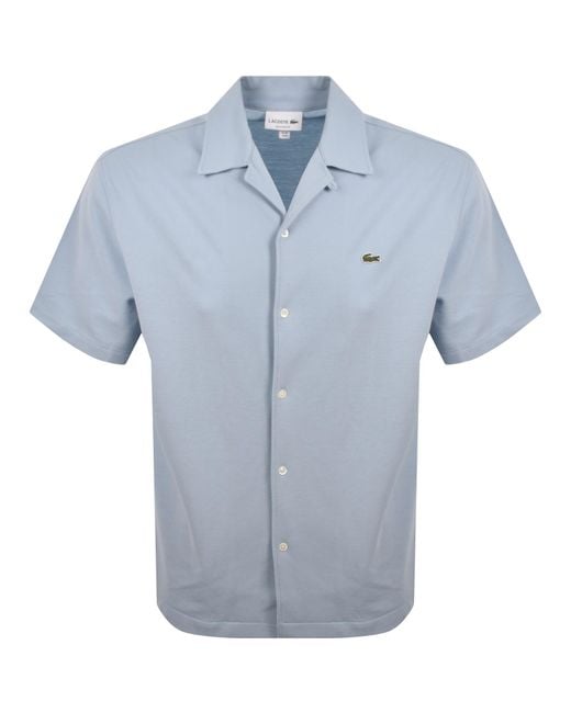 Lacoste Blue Relaxed Fit Pique Shirt for men