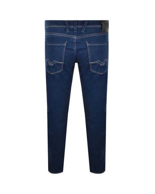 Replay Blue Anbass Slim Fit Jeans for men