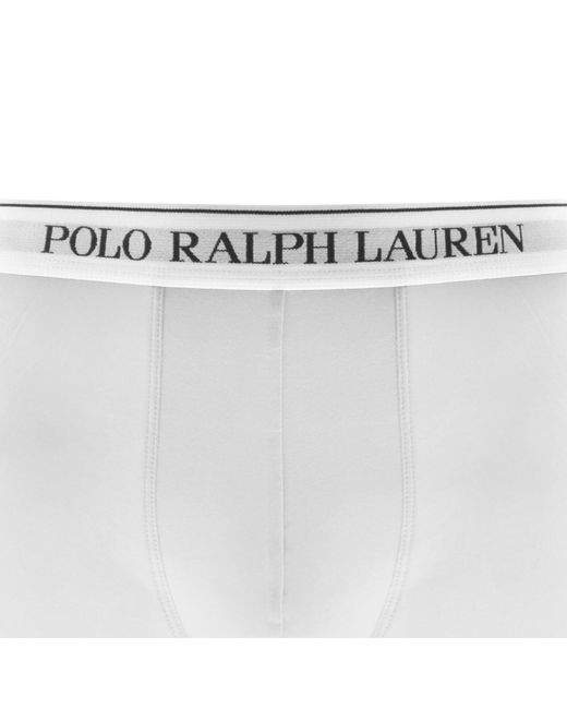 Ralph Lauren White Underwear 5 Pack Trunks for men