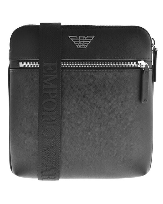 Armani Black Emporio Messenger Bag for men