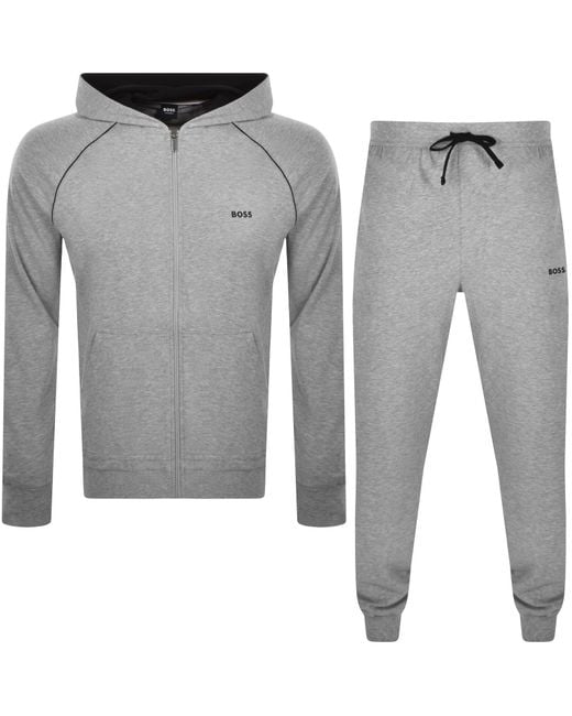 BOSS BUSINESS Gray Boss Mix And Match Tracksuit for men