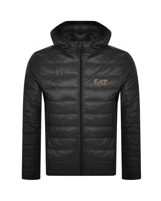 EA7 Black Emporio Armani Quilted Jacket for men