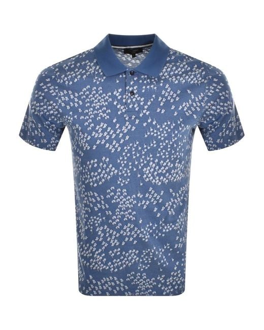 Ted Baker Cotton Pacita Polo T Shirt in Blue for Men | Lyst
