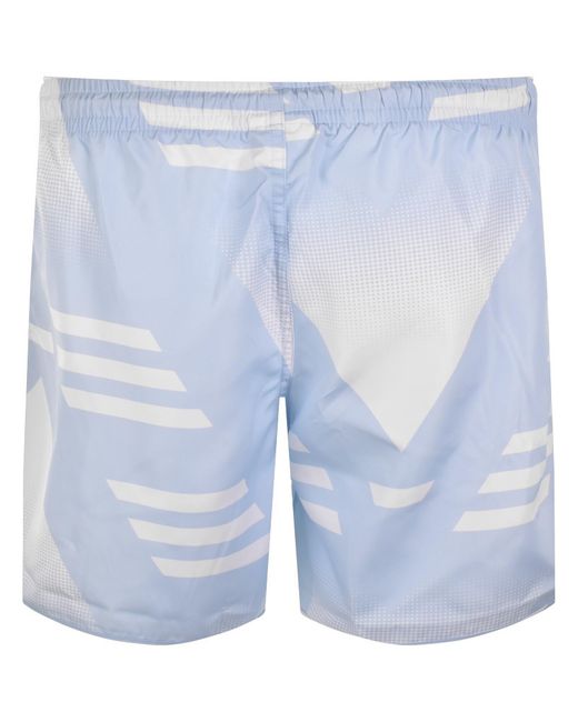 Adidas Originals Blue All Over Print Shorts for men