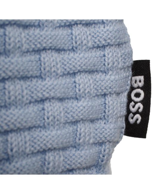 BOSS BUSINESS Blue Boss Imberto Knit Jumper Light for men