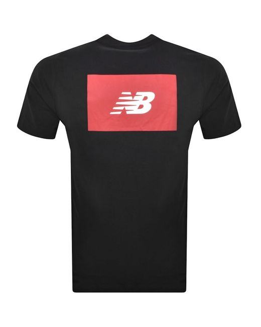 New Balance Black Logo T Shirt for men
