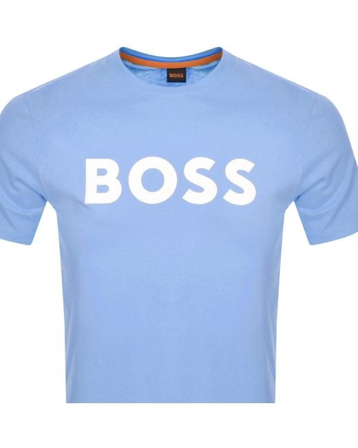 Boss Blue Boss Thinking 1 Logo T Shirt for men