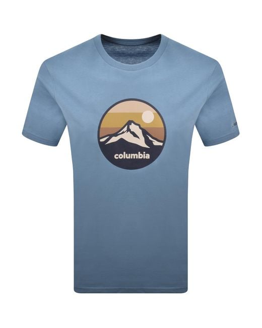 Columbia Blue Seasonal Graphic T Shirt for men