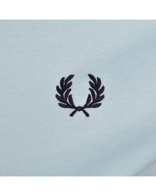 Fred Perry Blue Twin Tipped T Shirt for men