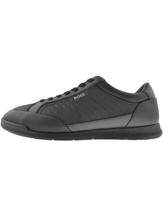 BOSS BUSINESS Black Boss Nitan Trainers for men
