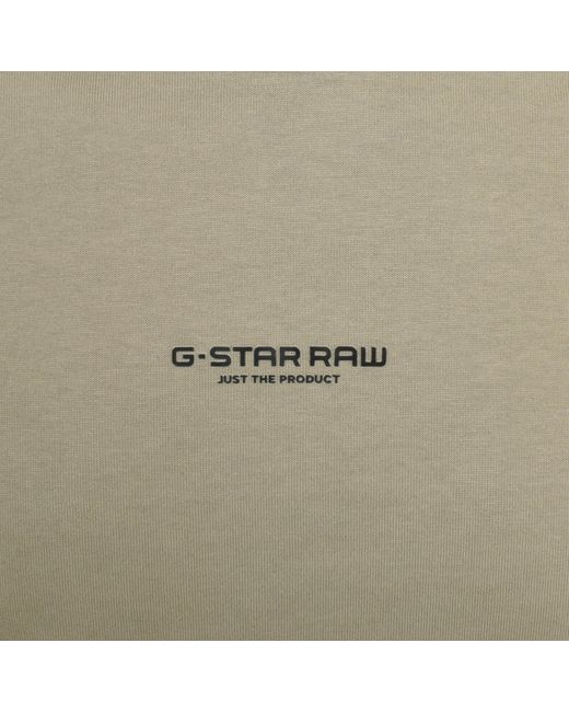 G-Star RAW Green Raw Boxy Logo T Shirt for men