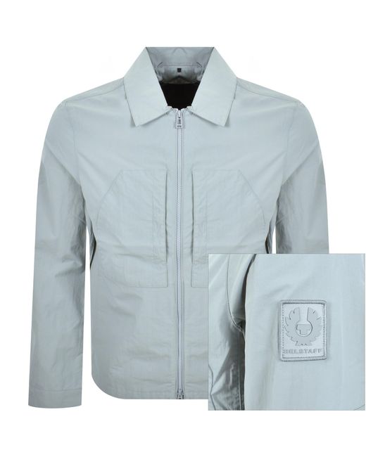 Belstaff Blue Cover Overshirt Quarry for men