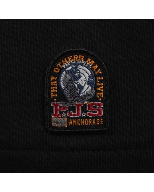 Parajumpers Black Bordley Polo T Shirt for men