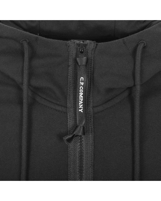 C P Company Black Cp Company Diagonal Hoodie for men