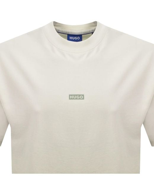 HUGO White Nalono T Shirt Off for men